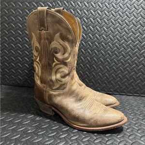 Justin bent rail distressed cowboy boots style #BR211